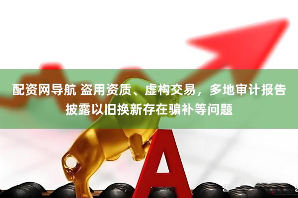 配资网导航 盗用资质、虚构交易，多地审计报告披露以旧换新存在骗补等问题
